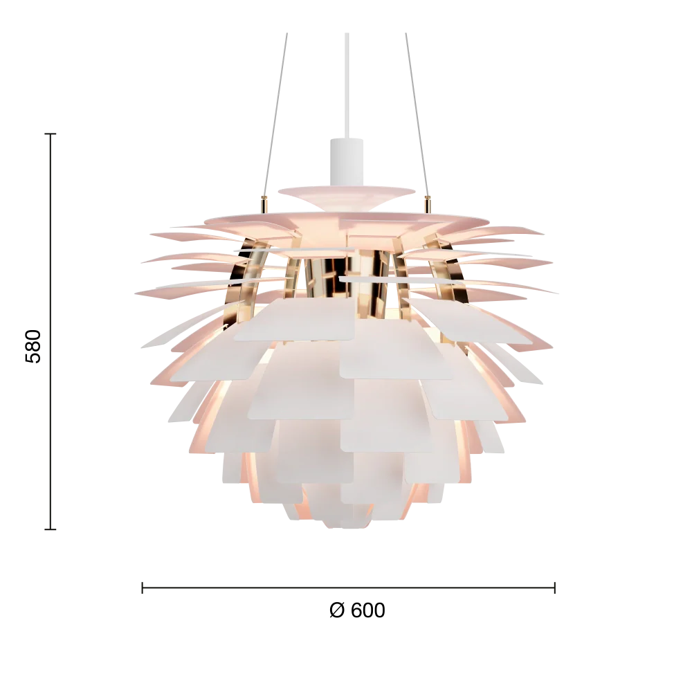 PH Artichoke Pendel  Pale Rose