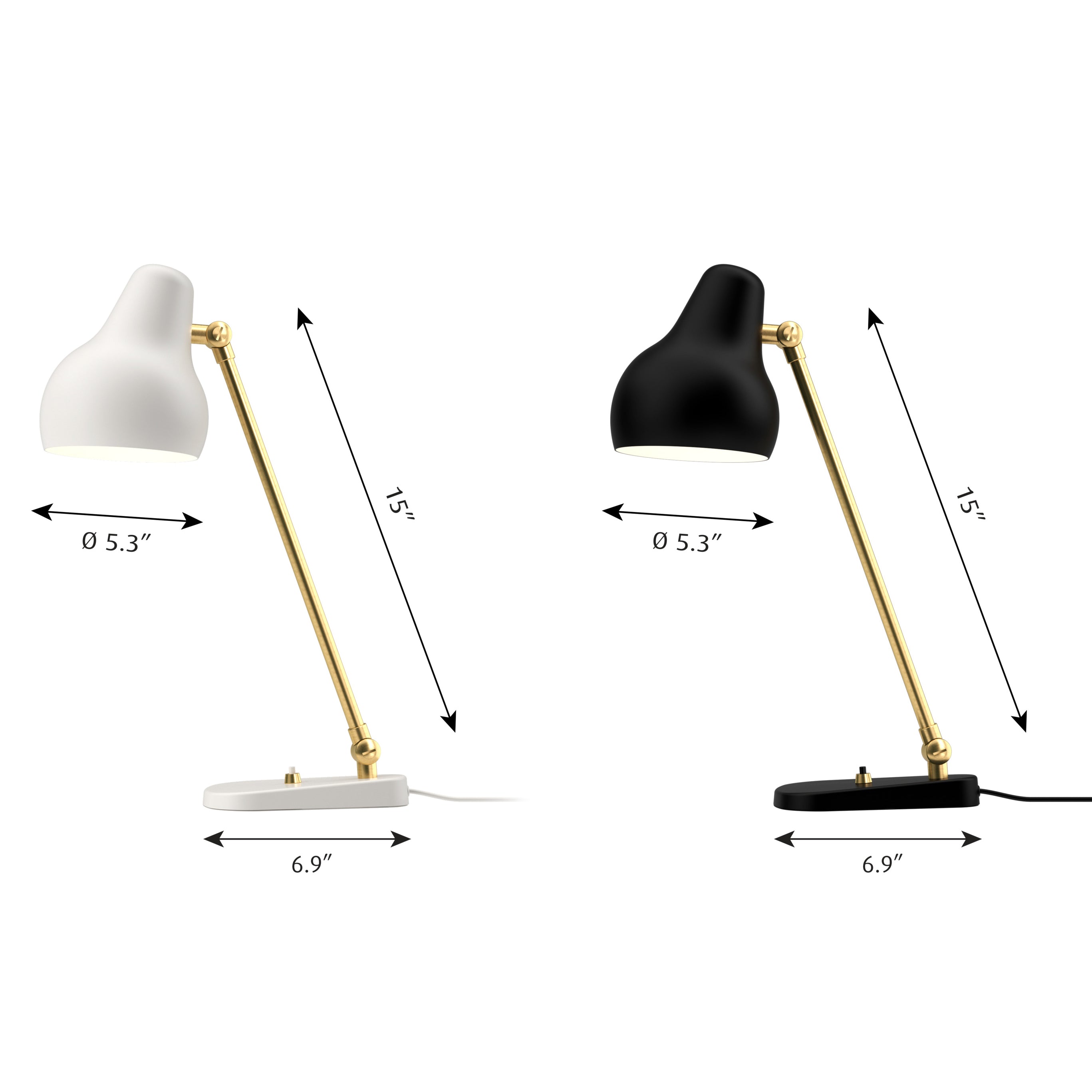 VL 38 Bordlampe